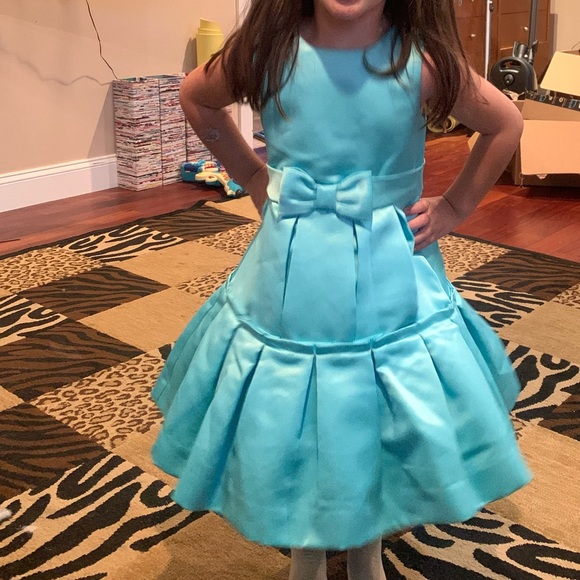 Janie and Jack Pleated Satim Dress - Picture 3 of 3